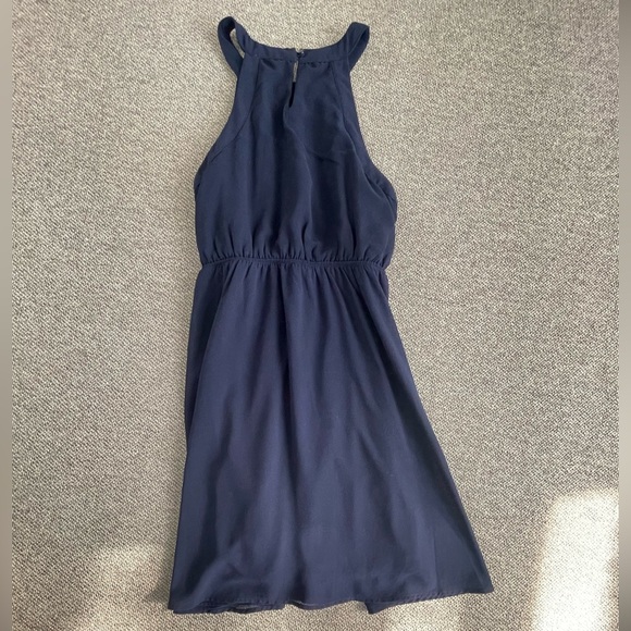 Monteau Blue Halter Sundress Midi - Picture 1 of 16
